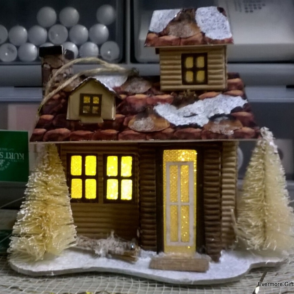 Adler Light 4 x 4" Winter House Christmas Decor